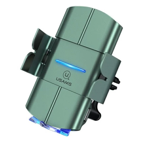 Uchwyt samochodowy do telefonu indukcyjny USAMS US-CD133 10W Automatic do kratki went. Starod CD133ZJ02 zielony/green 