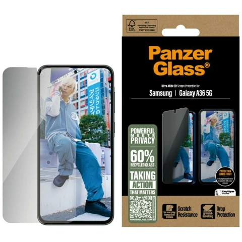 Szkło hartowane do Samsung Galaxy A36 5G PanzerGlass Ultra-Wide Fit Privacy