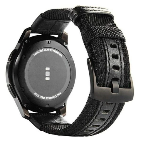 Pasek do Smartwatcha Beline Weekender uniwersalny do 20mm czarny/black