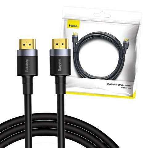 Baseus Cafule Kabel HDMI 2.0 4K FULL HD 3D 3m Czarno-szary