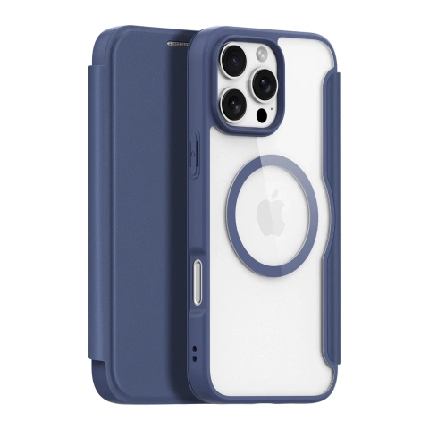 Etui do iPhone 16 Pro Max Dux Ducis Skin X Pro MagSafe Niebieskie