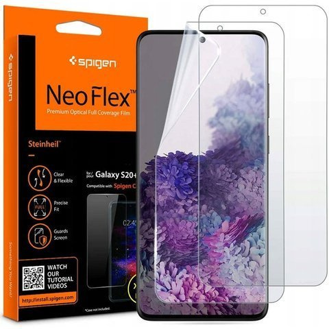 2x Folia ochronna Spigen Neo Flex HD do Galaxy S20 Plus Case Friendly
