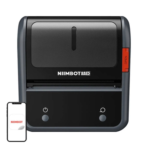 Termiczna drukarka etykiet Niimbot B3S_P Bluetooth USB-C Szara