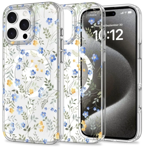 Etui do iPhone MagMood MagSafe iPhone 16 Pro Spring Flowers 