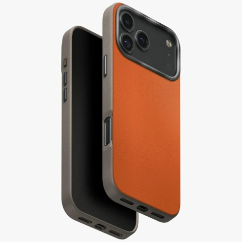 Etui UNIQ Lyden DS do iPhone 17 Pro Max MagClick Charging Pomarańczowo/Szary