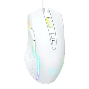 Przewodowa Mysz Gamingowa Onikuma CW905 RGB 6400 DPI Biała