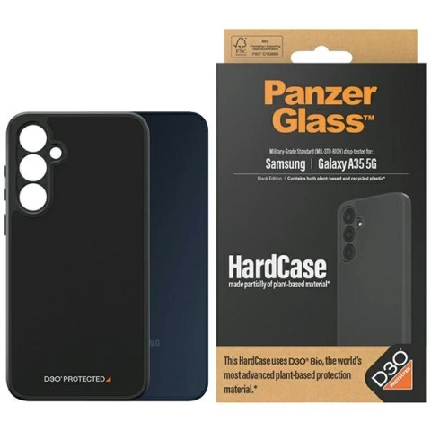 Etui do Samsung Galaxy A35 5G PanzerGlass HardCase D3O Black