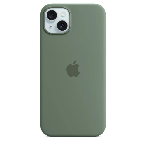Etui do Apple iPhone 15 Plus z MagSafe, kolor Zielony Cypress - Silicone Case