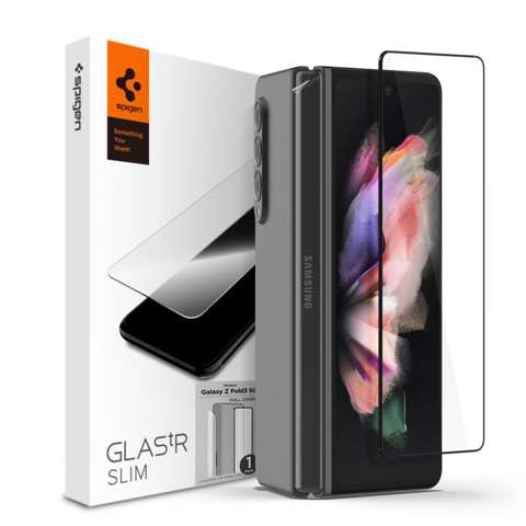 2-Pak Szkło hartowane Spigen Glass FC + Folia Hinge do Samsung Galaxy Z Fold 3