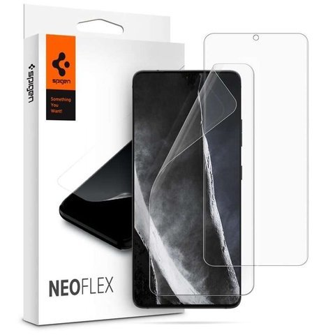2x Folia hydrożelowa Spigen Neo Flex do Galaxy S21 Ultra Case Friendly