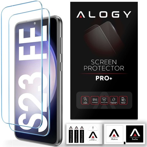 2x Szkło hartowane 9H do Samsung Galaxy S23 FE na ekran telefonu Alogy Screen Protector PRO+ [2szt.]