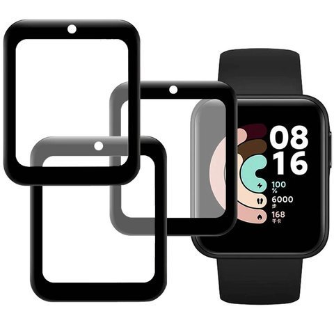 3x Elastyczne Szkło ochronne 3D Alogy do Xiaomi Mi Watch Lite Black
