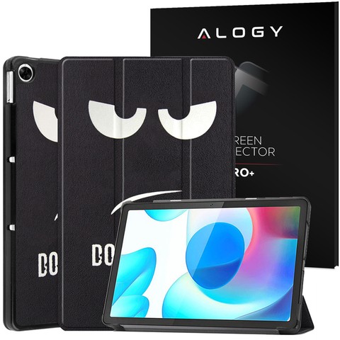 Etui Alogy Book Cover do Realme Pad 10.4 Don't Touch My Pad + Szkło