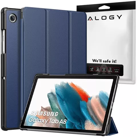 Etui Alogy Book Cover do Samsung Galaxy Tab A8 2021 SM-X200/SM-X205 Granatowy