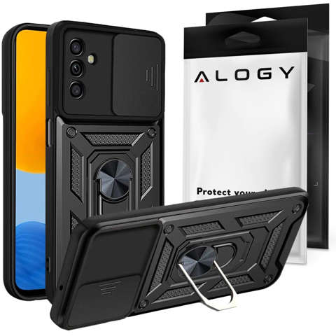 Etui Alogy Camshield Stand Ring z osłonką na aparat do Samsung Galaxy M52