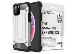 Etui Alogy Hard Armor do Apple iPhone 11 Pro Max srebrne