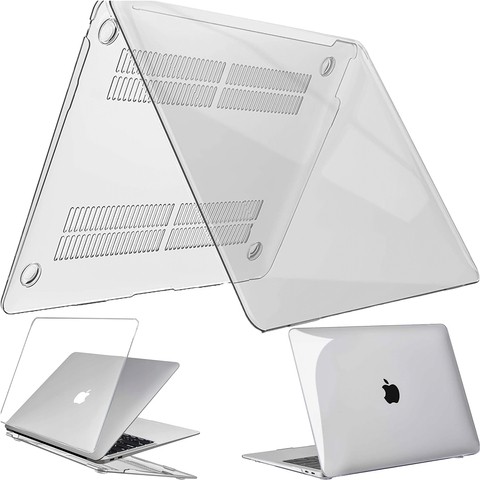 Etui Alogy Hard Case do Apple MacBook Air 13 2021 2020 M1 2019 2018 A2337 A2179 A1932 Przezroczyste