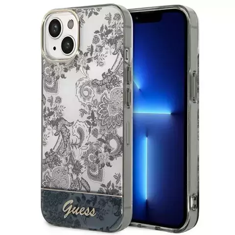 Etui Guess GUHCP14MHGPLHG do Apple iPhone 14 Plus 6,7" szary/grey hardcase Porcelain Collection