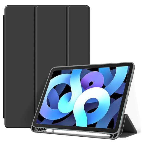 Etui do Apple iPad 10.2 9 gen 8/7 2021/2020/2019 Smart Pencil Case Alogy TPU obudowa na tablet Czarne + Szkło