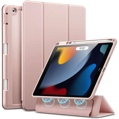 Etui do Apple iPad 9 8 7 10.2 2019 / 2020 / 2021 ESR Rebound Hybrid Frosted Pink