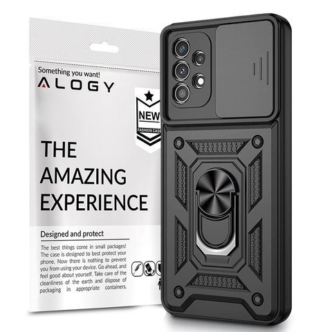 Etui obudowa Alogy Camshield Stand Ring z osłonką na aparat do Samsung Galaxy A32 4G