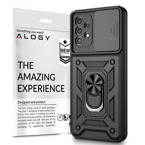 Etui obudowa Alogy Camshield Stand Ring z osłonką na aparat do Samsung Galaxy A32 5G