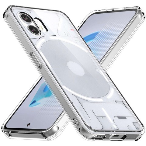 Etui obudowa Hybrid Case do Nothing Phone 2 pokrowiec plecki Przezroczyste Alogy Super Crystal Clear + 2x Szkło na ekran