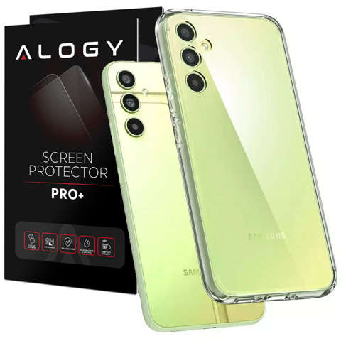 Etui ochronne na telefon Spigen Ultra Hybrid obudowa do Samsung Galaxy A34 5G Crystal Clear + Szkło