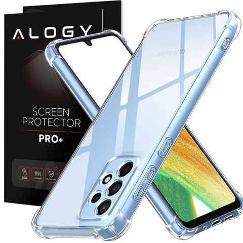 Etui pancerne ShockProof Alogy Case do Samsung Galaxy A73 / A73 5G Clear + Szkło
