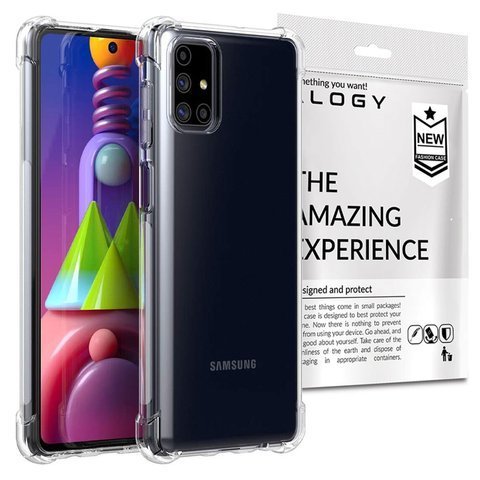 Etui pancerne ShockProof Alogy do Samsung Galaxy M51 przezroczyste