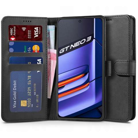 Etui portfel Wallet do Realme GT Neo 3 Black
