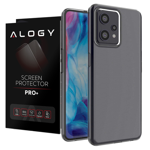 Etui silikonowe obudowa Alogy case do Realme 9 Pro przezroczyste + Szkło