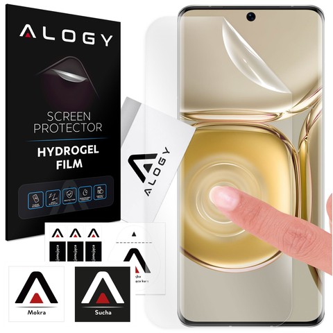 Folia Hydrożelowa do Huawei P20 / P30 / P40 / P50 / P60 / Pro / Lite ochronna na telefon na ekran Alogy Hydrogel Film