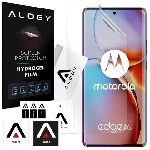 Folia Hydrożelowa do Motorola Edge 40 Pro ochronna na telefon na ekran Alogy Hydrogel Film