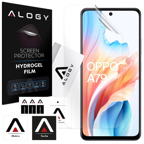 Folia Hydrożelowa do Oppo A79 5G ochronna na telefon na ekran Alogy Hydrogel Film