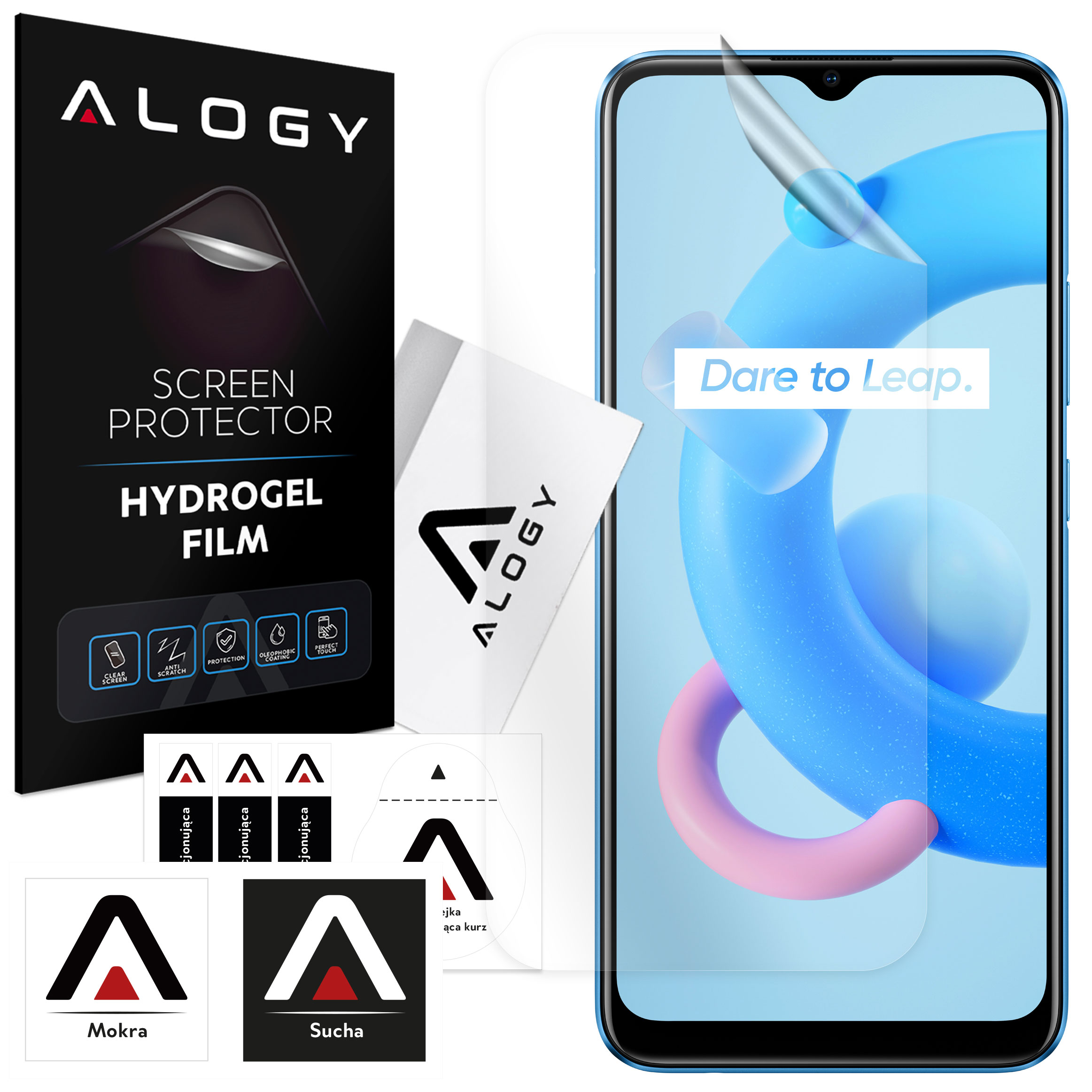 Folia Hydrożelowa do Realme C11 2021/ C20 ochronna na telefon na ekran Alogy Hydrogel Film