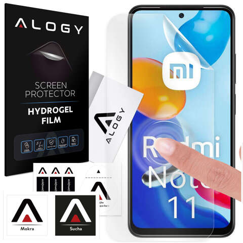 Folia Hydrożelowa do Xiaomi Redmi Note 11/ 11S ochronna na telefon na ekran Alogy Hydrogel Film