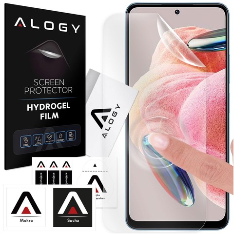 Folia Hydrożelowa do Xiaomi Redmi Note 8/ 8T/ 8 Pro/ 9/ 9S/ 10/ 10 Pro/ 11/ 11S/ 12/ 12 Pro ochronna na telefon na ekran Alogy Hydrogel Film