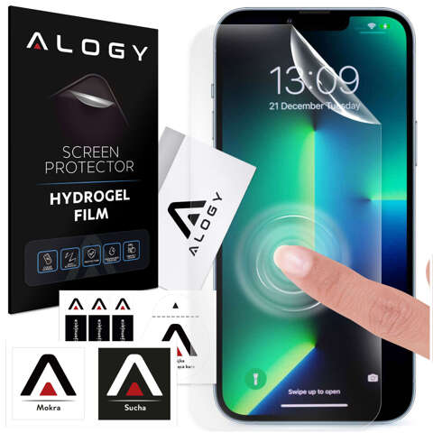 Folia Hydrożelowa do iPhone 13 Pro Max ochronna na telefon na ekran Alogy Hydrogel Film