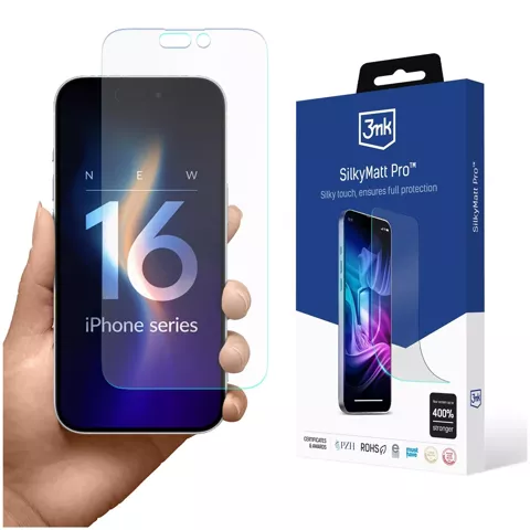 Folia matowa ochronna do Apple iPhone 16 Plus 3mk SilkyMatt Pro ochronna na ekran Self-Heal samoregenująca