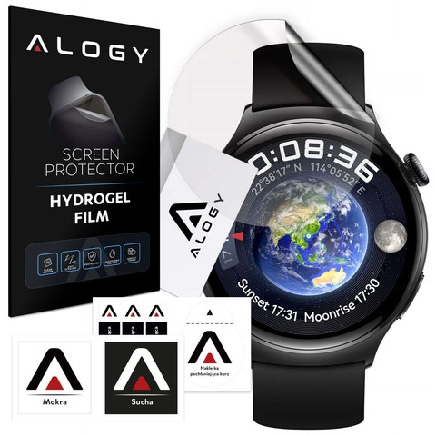 Folia ochronna Hydrożelowa hydrogel Alogy do smartwatcha do Huawei Watch 4