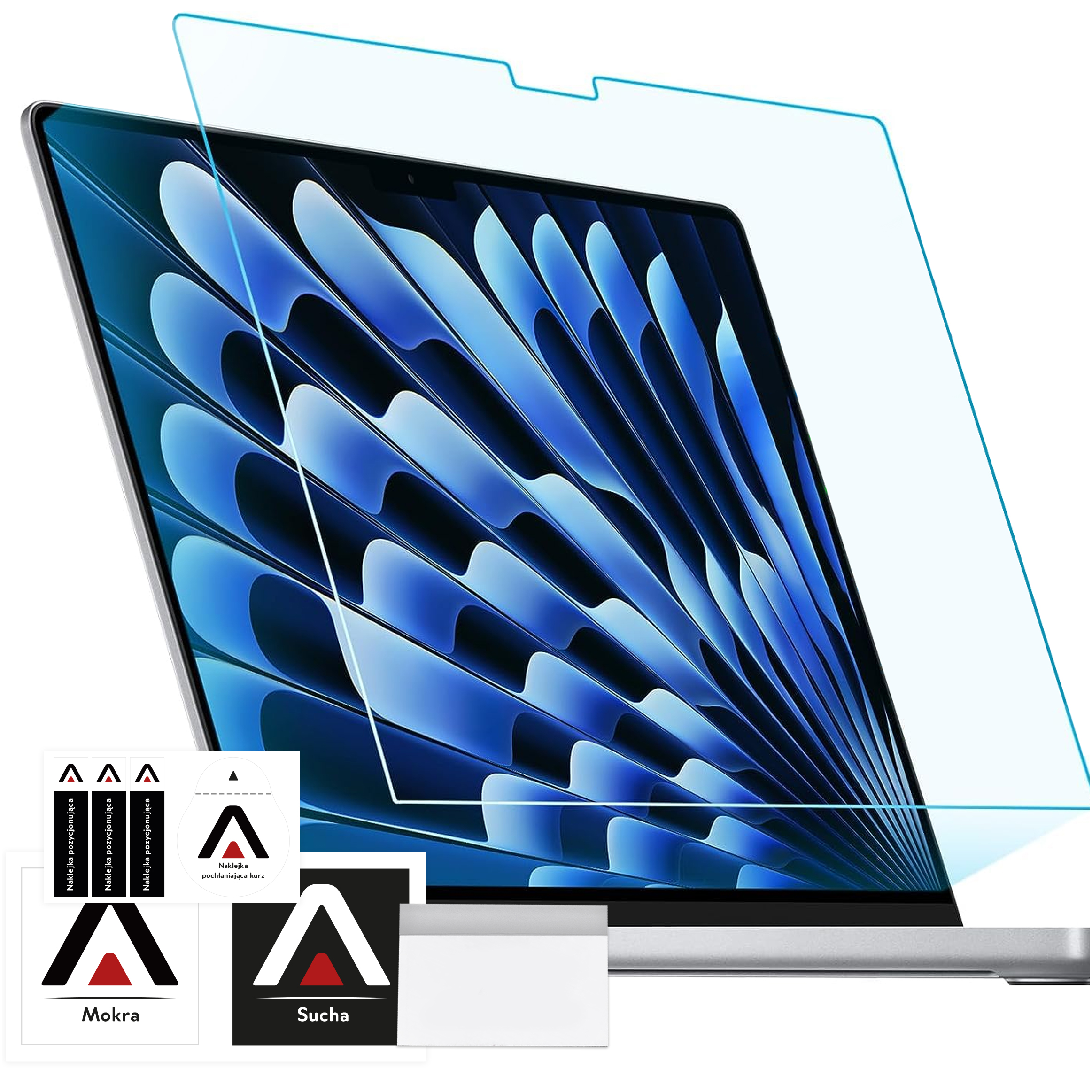 Folia ochronna Matowa na ekran do MacBook Air 15 2023 M2 A2941 15.3" Alogy Screen Protect Film z filtrem Anti Blue