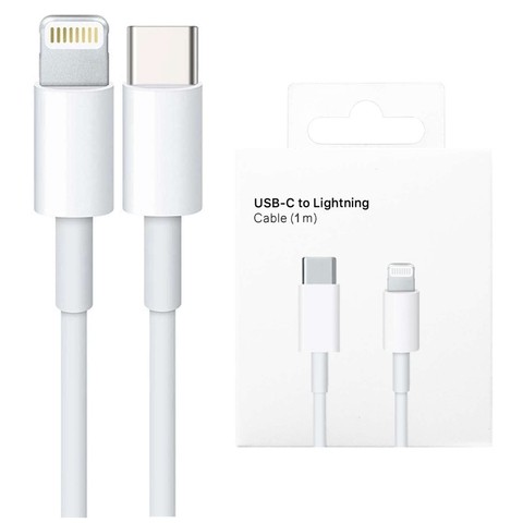 Kabel 100cm USB-C do Lightning PowerDelivery do Apple iPhone USB Data Charging Cable PD 20W Biały