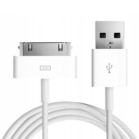 Kabel 30 pin USB do iPhone 4 4S 3GS 3G 3 iPod iPad 2 3 - zamiennik