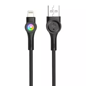 Kabel Foneng X59 USB to Lightning cable, LED, 3A, 1m (black)