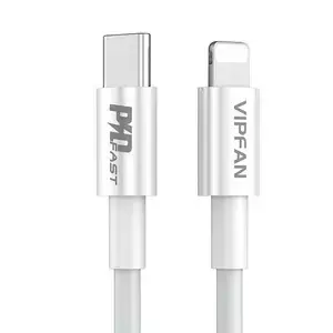 Kabel USB-C do Lightning Vipfan P01, 3A, PD, 1m (biały)