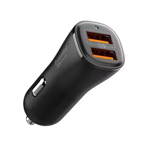 Ładowarka Samochodowa Spigen Essential EV302 30W 2xUSB-A Quantum Boost Black