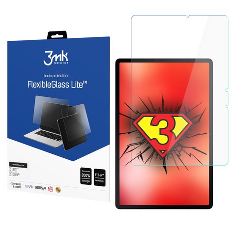 Niepękające szkło hybrydowe 3mk Flexible Glass Lite do Samsung Galaxy Tab S7 FE/ Plus/ S8 Plus 12.4