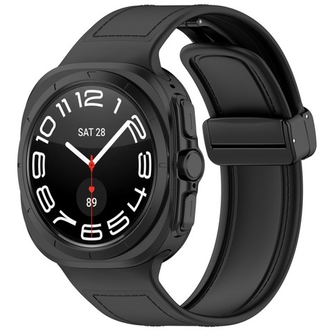 Pasek na zegarek Opaska do smartwatcha do Samsung Galaxy Watch Ultra 47mm Czarny