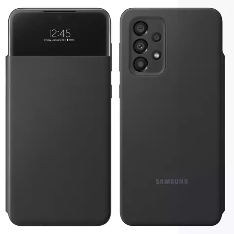 Samsung S View Wallet Cover etui kabura bookcase Galaxy A33 czarny (EF-EA336PBEGEE)